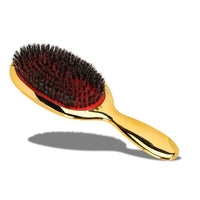 Boar Hair Bristle Brush – Luxe Grip, Natural Shine & Volume