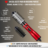 Brosse sèche cheveux  soufflante rotative – « Sécher, coiffer et donner du volume – tout en un seul mouvement » 