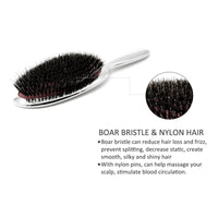 Sculpted Handle Boar Hair Bristle Brush